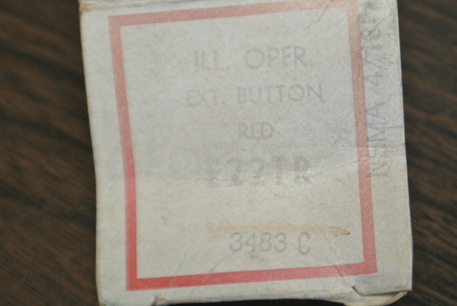 CUTLER-HAMMER E22TR ILLUMINATED OPERATOR EXT. BUTTON / RED / NEW SURPLUS1