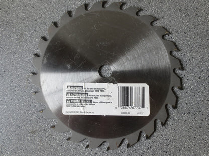 BLACK & DECKER CIRC. SAW BLADE 7-1/4" 24T CARBIDE RIPPING/CROSSCUT - NEW SURPLUS5