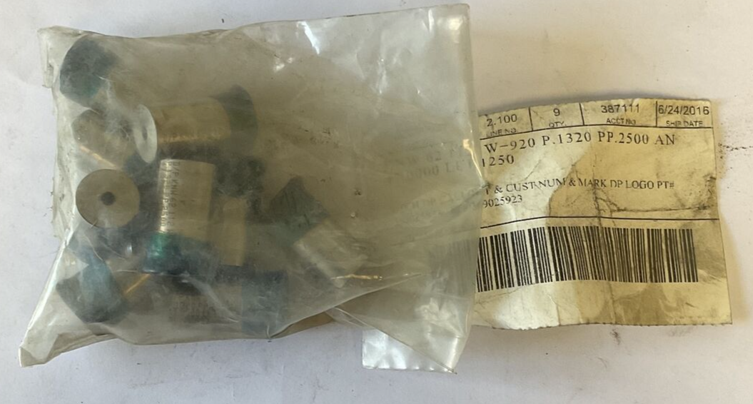 DAYTON KNW 62 112 W-920 P.1320 PP.2500 AN 47.0000LL1.1250 PUNCH ****LOTOF9*****0