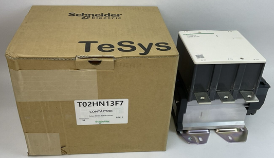 SCHNEIDER ELECTRIC T02HN13F7 SIZE 6 CONTACTOR TeSys LX1FK110 110-120VAC 40-400Hz0