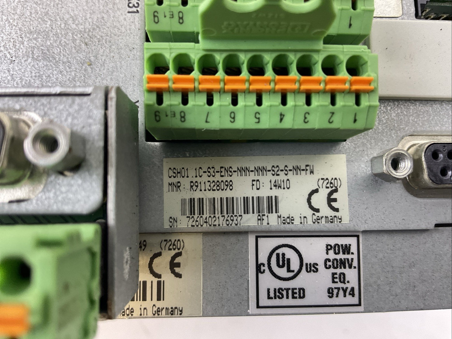REXROTH CSH01.1C-S3-ENS-NNN-NNN-S2-S-NN-FW HCS02.1E-W0028-A-03-NNNN HAS05.1-007-1