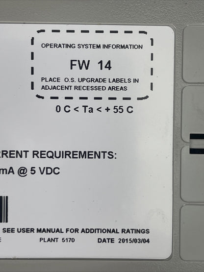 ALLEN BRADLEY 1764-LRP MICROLOGIX 1500 PROCESSOR SER C FW 14 380mA @ 5VDC2