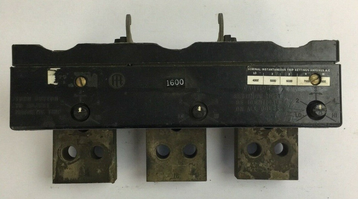ITE GOULD HP3-T160 CIRCUIT BREAKER TRIP UNIT 1600AMP 3POLE0