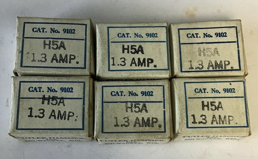 CUTLER HAMMER 9102 H5A 1.3AMP HEATER****LOTOF6****0