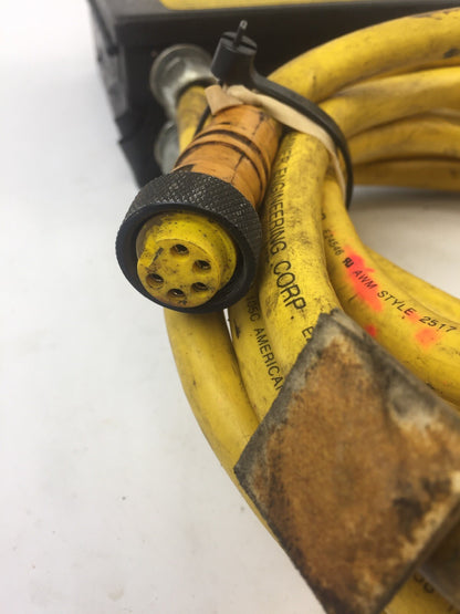 BANNER MSCA-1 MINI-SCREEN CONTROL BOX WITH CABLES MISSING KEY9