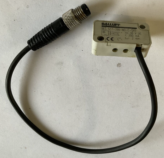 BALLUFF BES-517-398-N0-C-S49 INDUCTIVE PROXIMITY SENSOR  10-30VDC 200MA0