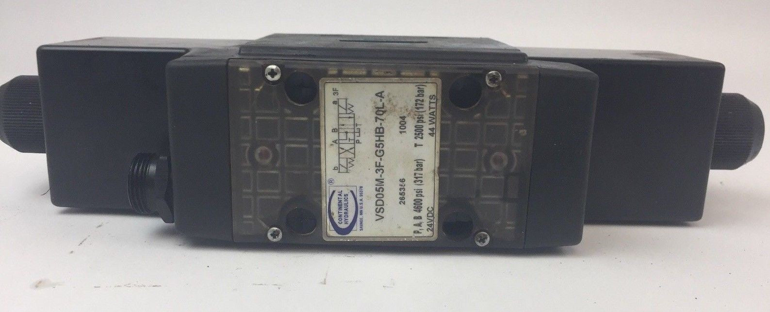 CONTINENTAL HYDRAULICS VSD05-3F-G5HB-70L-A VALVE 24VDC 44 WATTS 0