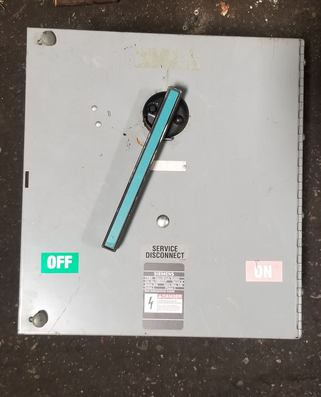 ITE SIEMENS VMS VMS325T 400 AMP 240V FUSIBLE PANEL PANELBOARD SWITCH0