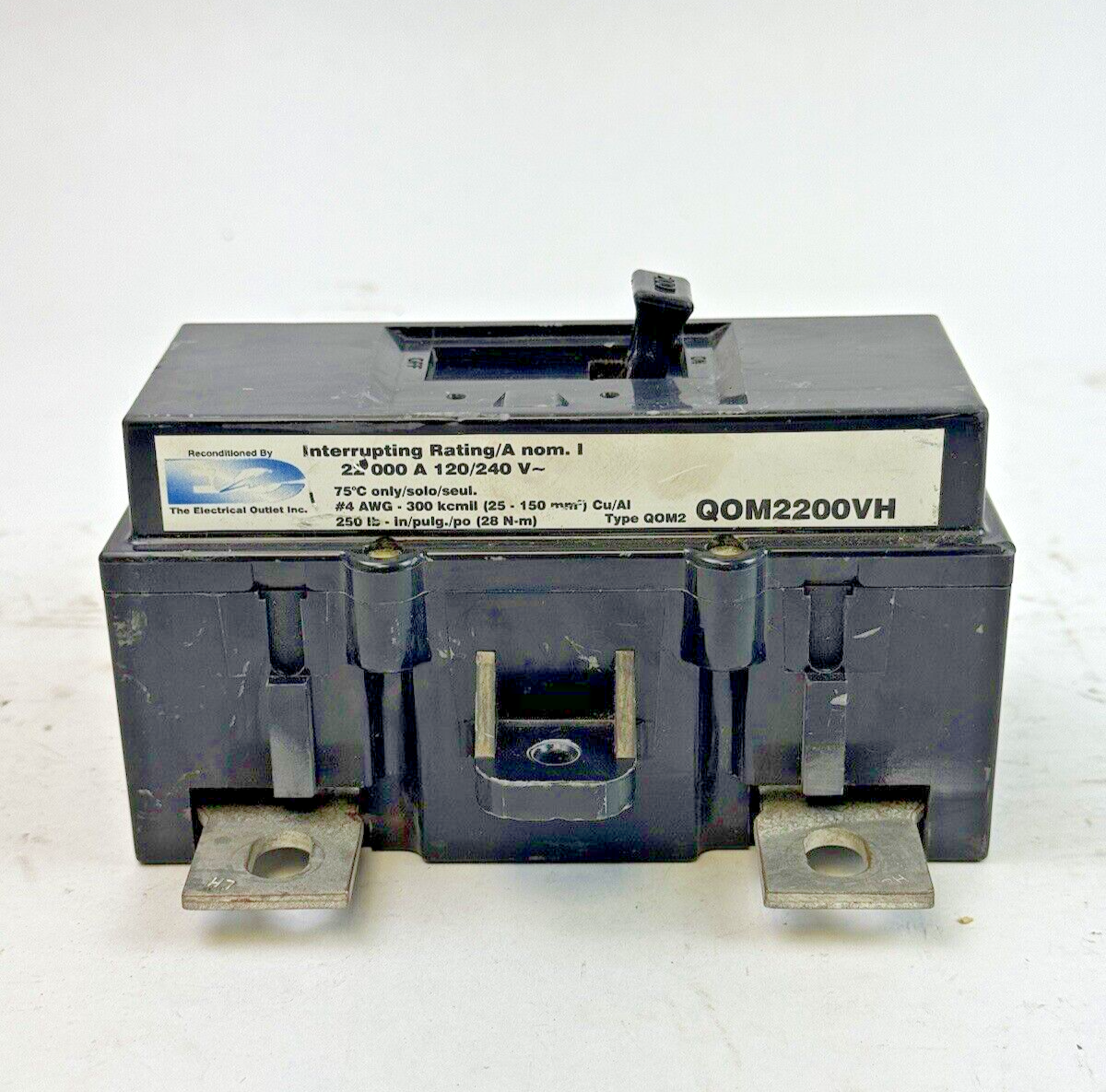 SQUARE D QOM2200VH  MAIN CIRCUIT BREAKER  2P  200A  240VAC4