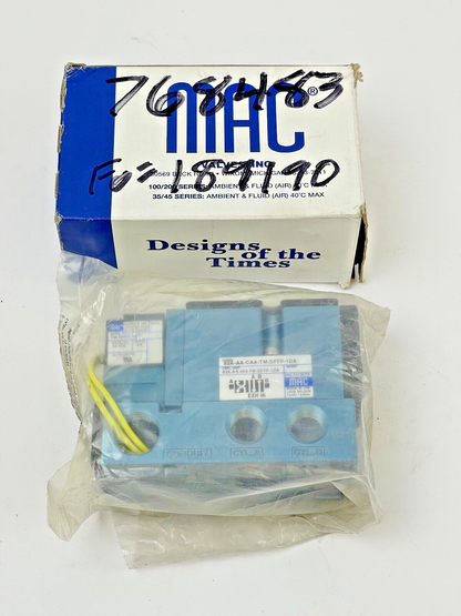 MAC - 82A-AA-CAA-TM-DFFP- 1DA - SOLENOID PILOT VALVE WITH BALANCED POPPET -24VDC3