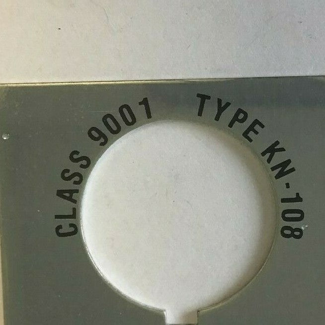 SQUARE D 9001 KN-108 LEGEND PLATE "CLOSED" SER.A ****LOTOF50****3