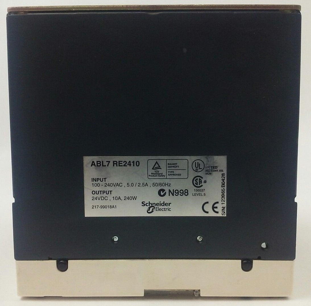 TELEMECANIQUE ABL7 RE2410 POWER SUPPLY MODULE INPUT 100-240VAC OUTPUT 24VDC1
