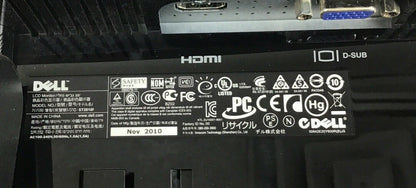 DELL ST2010F LCD MONITOR 20" 100-240VAC 50/60HZ 1.5A 3