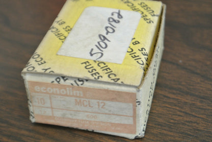BOX of 10 / ECONOMY / FPE MCL-12 ECONOLIM FUSE / 12A / 600V5