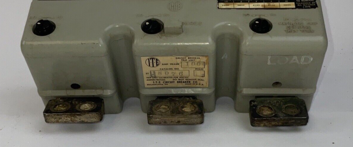ITE HM3-T100 CIRCUIT BREAKER TRIP UNIT 1000A ET-80764