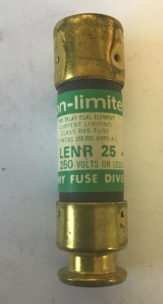 ECONOMY LENR 25 FUSE ECON-LIMITER 25A CLASS RK5 TIME DELAY 250VAC****LOTOF8****1