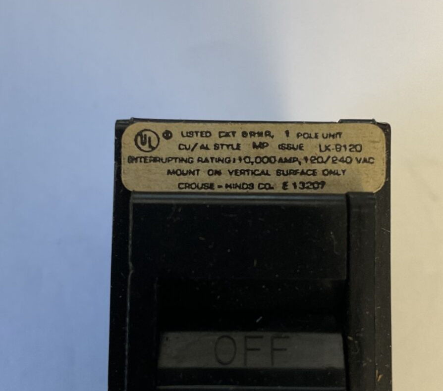 CROUSE-HINDS MP30 CIRCUIT BREAKER 30A 120/240VAC STYLE MP 2POLE ***LOTOF10***2