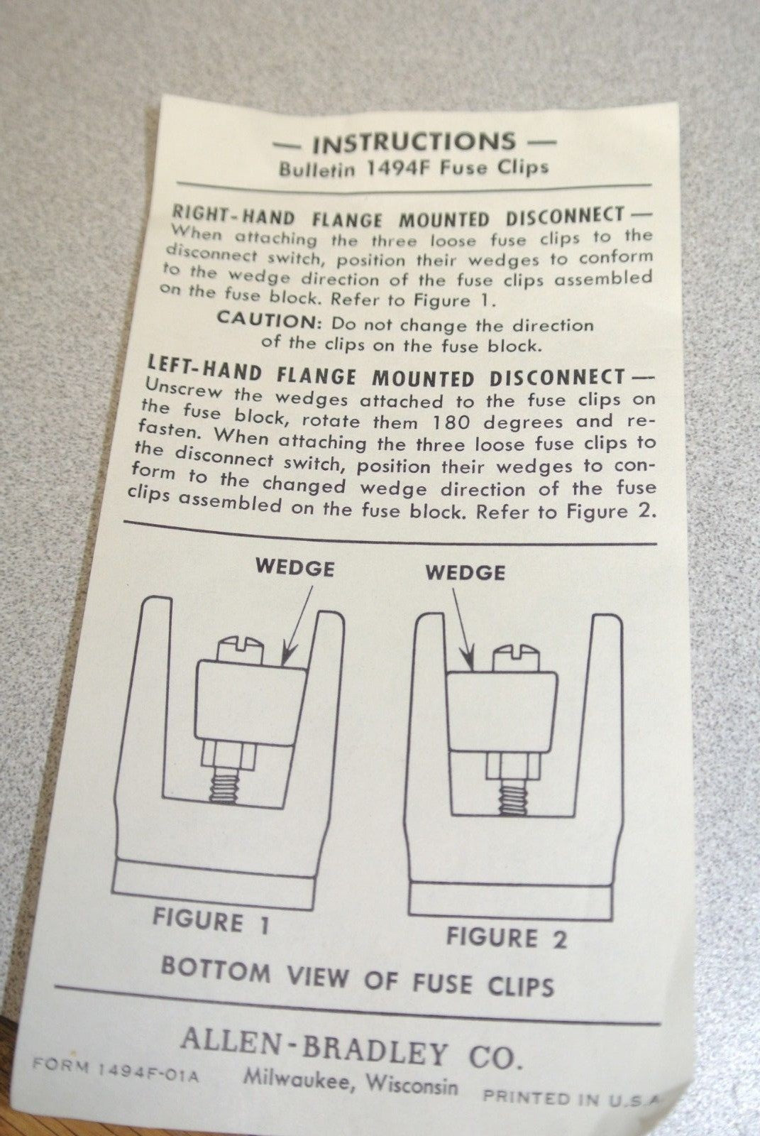 ALLEN-BRADLEY 1494F-C622 FUSE BLOCK ADAPTER PLATE KIT / 600V, 200A / NEW SURPLUS9