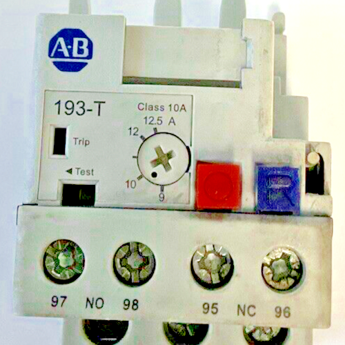 ALLEN BRADLEY 193-T1AC12 OVERLOAD RELAY SER.A 9-12.5A1