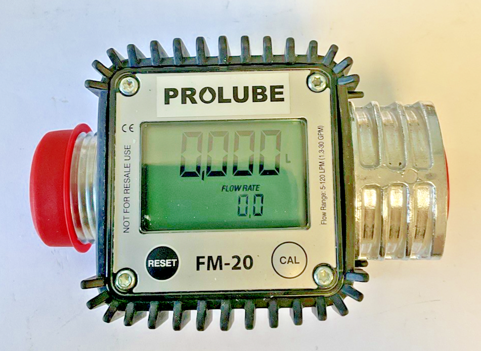 PROLUBE FM-20 ELECTRONIC FUEL FLOWMETER0
