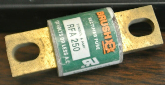 RELIANCE / BRUSH RFA250 RECTIFIER FUSE / 250A / 130V / NEW SURPLUS0