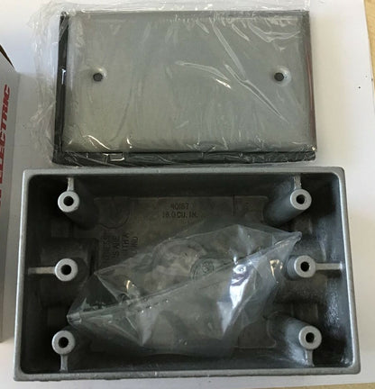 AMERICAN ELECTRIC T-11 PERFECT LINE T-BOX W/ COVER ***LOTOF2***3