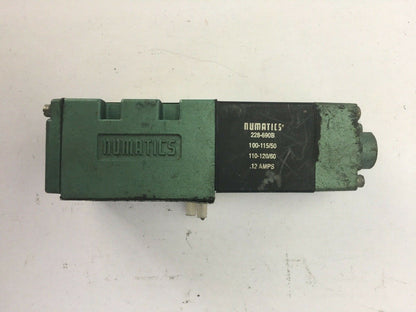 NUMATICS 228-690B SOLENOID VALVE 100-115/50 110-120/60 0.12 AMP0