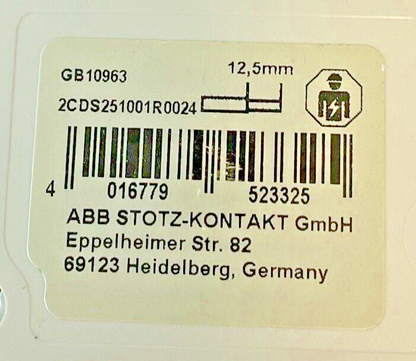 ABB 2CDS251001R0024(2) C2, 2CDS251001R0014 C4 CIRCUIT BREAKER 230/400V *LOTOF3*9