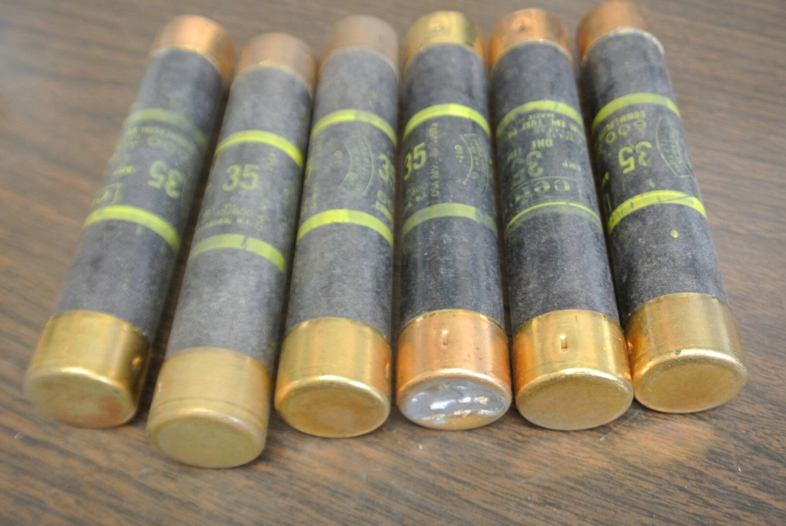 LOT of 6 / CEFCO OT35/600 ONE TIME FUSE / 35A / 600V / NEW SURPLUS / OT350