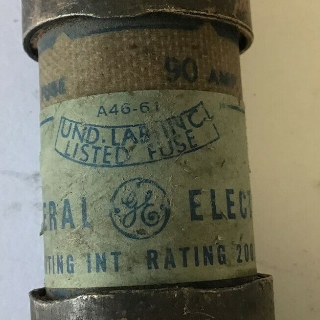GENERAL ELECTRIC GF8B90 CURRENT LIMITNG FUSE 600VAC 90A  CLASS J***LOTOF4***2