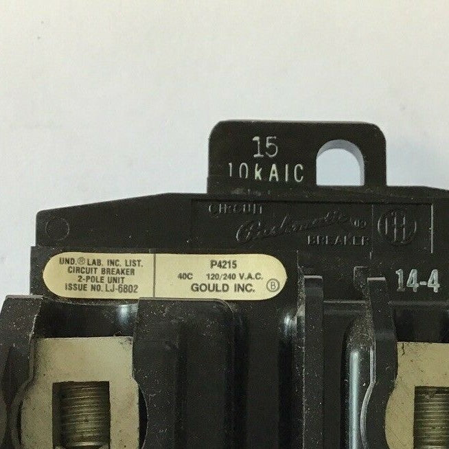 ITE P4215 120/240VAC  PUSHMATIC 2POLE CIRCUIT BREAKER1