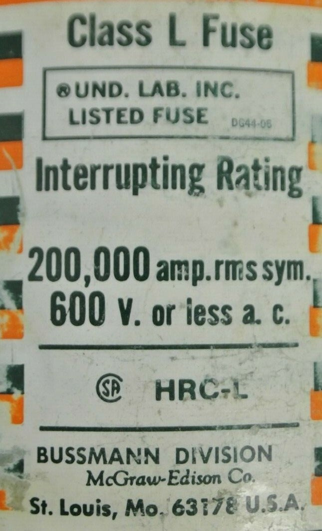 BUSS / BUSSMANN KRP-C 4500 HI-CAP FUSE / 4500A / 600V / NEW SURPLUS / KRP-C45005