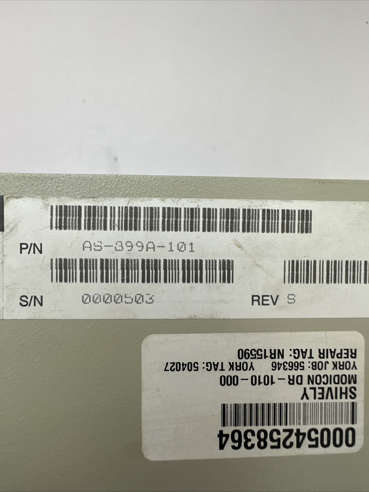 MODICON DR-1010-000 REV B CYBERLINE 1000A SERVO DRIVE AS-399A-101 REV S2