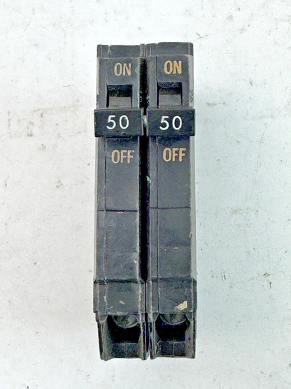 GE *LOT OF 2* - THQP250 - COMMON TRIP CIRCUIT BREAKERS - 2 POLE, 50 A, 240 VAC3