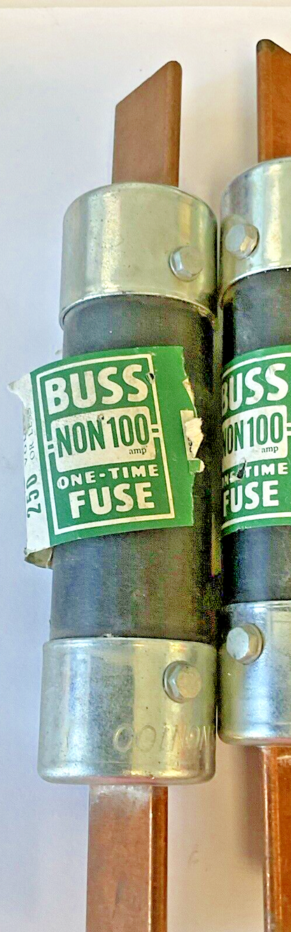 BUSSMANN/RELIANCE NON100, ECNR100, FRN100 FUSES 100A 250VAC ***LOTOF6***4