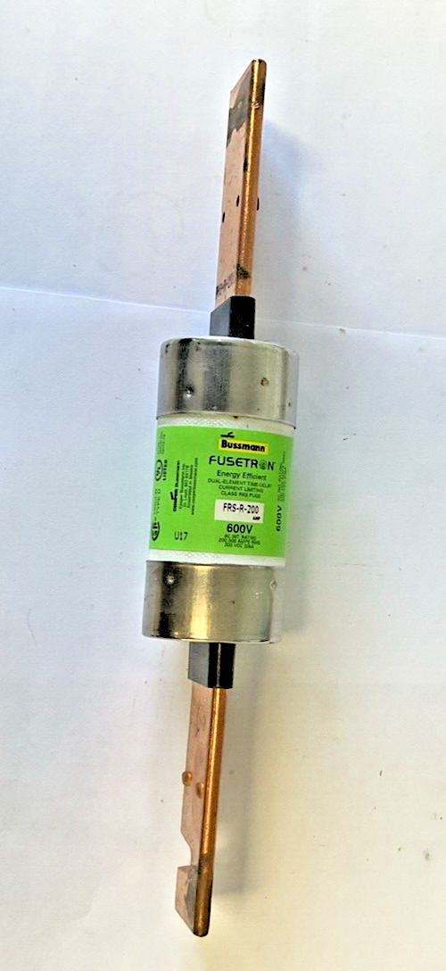BUSSMANN FRS-R-200 FUSETRON 200AMP FUSE 600VAC 300VDC 20KA***LOTOF3***1