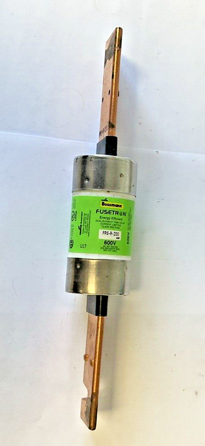 BUSSMANN FRS-R-200 FUSETRON 200AMP FUSE 600VAC 300VDC 20KA***LOTOF3***1