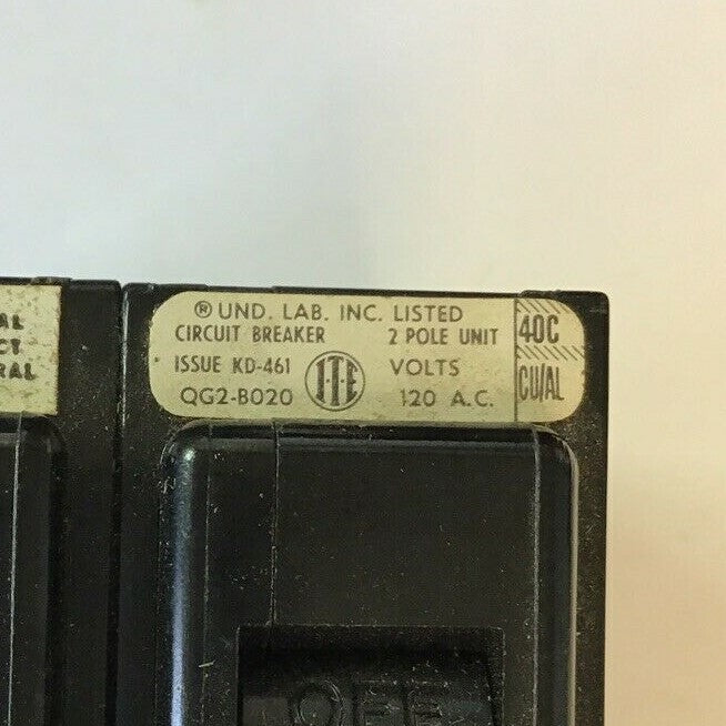 ITE QG2-B020 CIRCUIT BREAKER 20A 120VAC 2P2