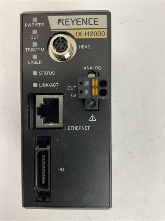 KEYENCE IX-H2000 LASER DISPLACEMENT SENSOR INPUT 24VDC CLASS 2 1.9A0