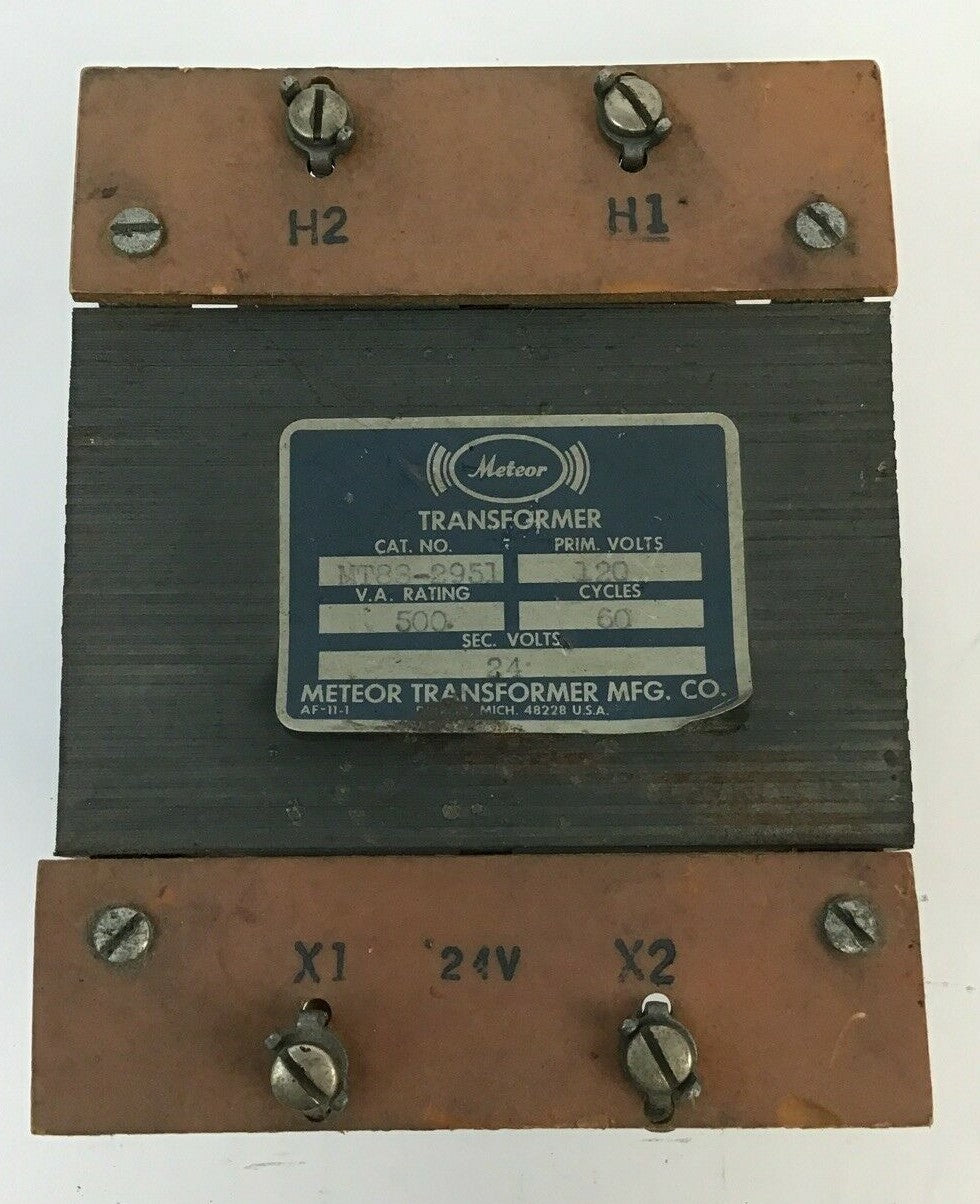 METEOR TRANSFORMER MT88-2951 120V 60CY 500V.A. 24SEC.V0