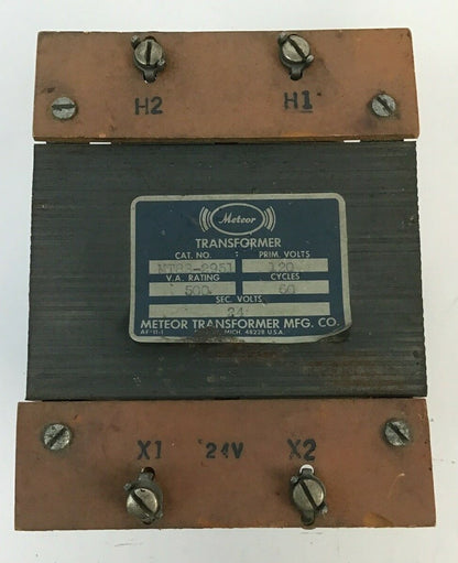 METEOR TRANSFORMER MT88-2951 120V 60CY 500V.A. 24SEC.V0