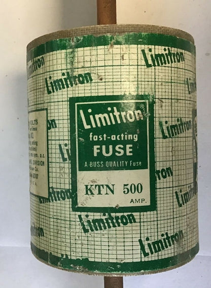 LIMITRON KTN 500 FAST ACTING FUSE 500AMP 250V CLASS K1 1