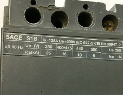ABB S1B CIRCUIT BREAKER 125AMP 500V 3POLE1