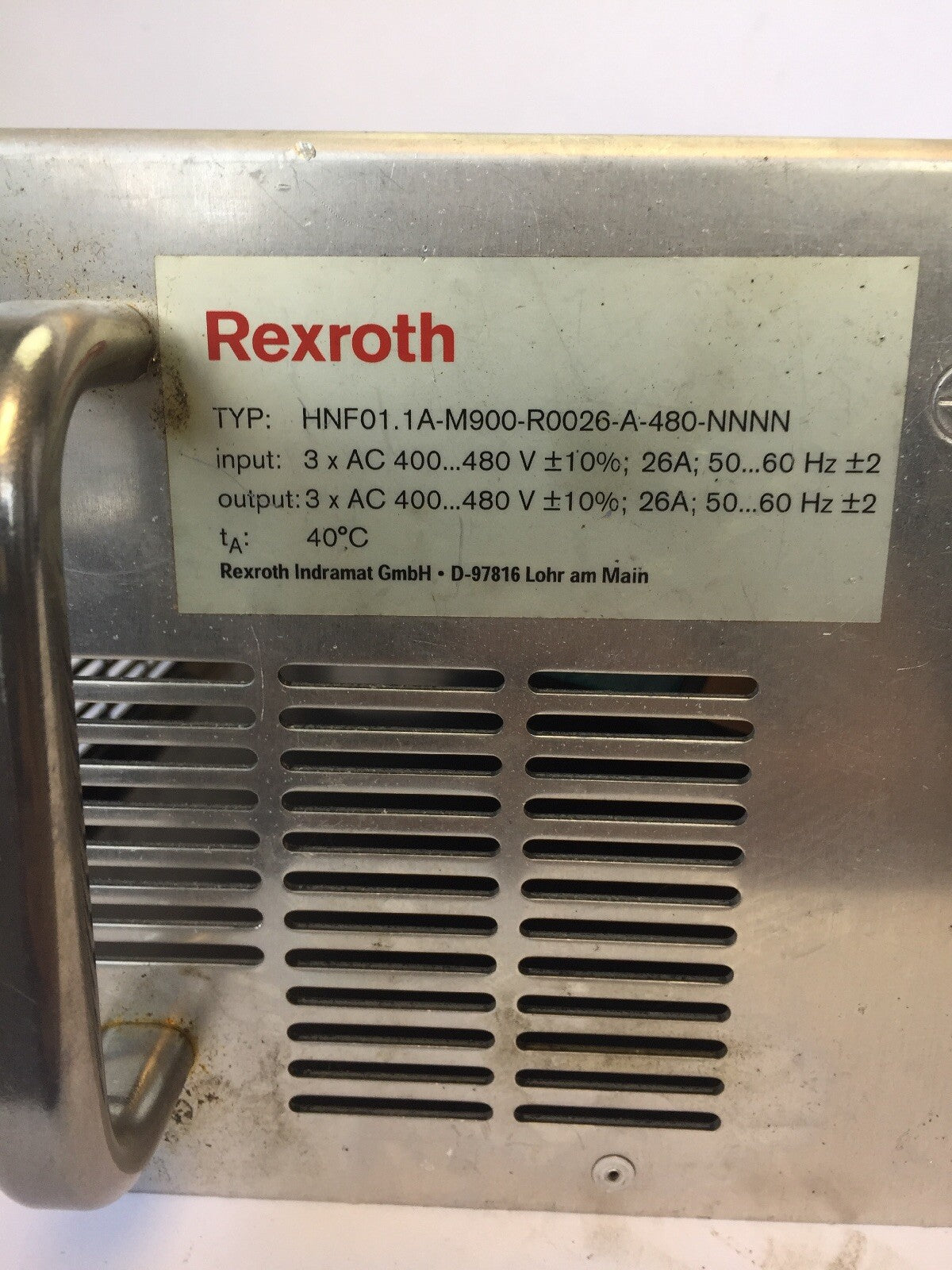 REXROTH HNF01.1A-M900-R0026-A-480-NNNN IndraDrive 3 X AC 400/480V 50/60HZ 26A1
