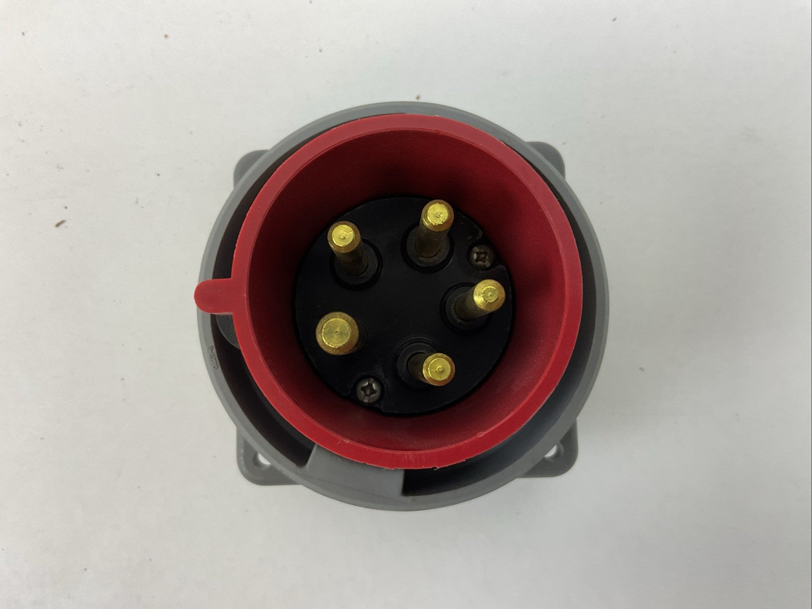 HUBBELL HBL530B7W FLANGED INLET WATERTIGHT PIN & SLEEVE 30A 277/480VAC 3 PHASE 5