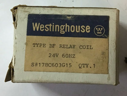 WESTINGHOUSE 178C603G15 COIL 24V 60HZ TYPE BF 1