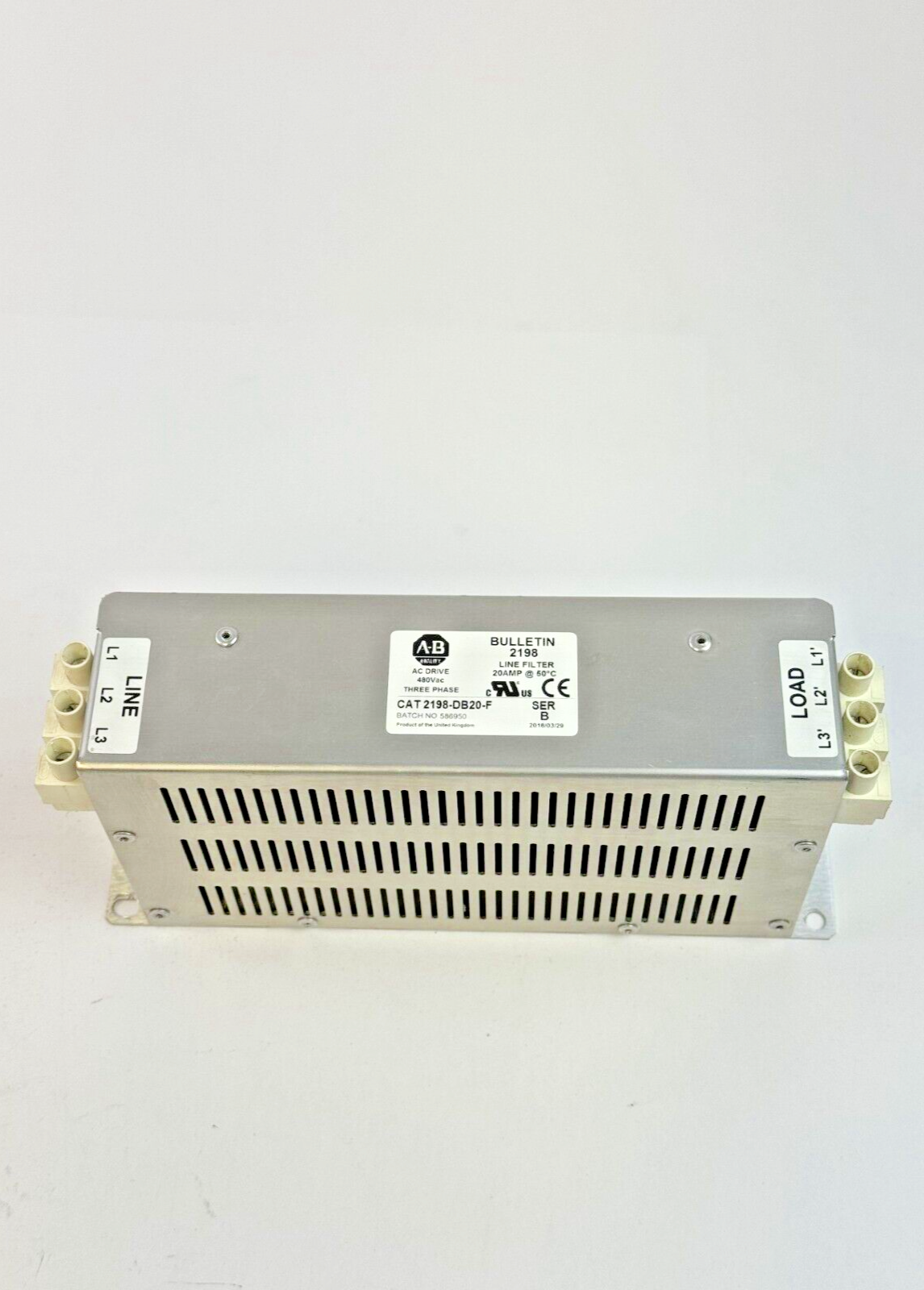 ALLEN-BRADLEY - 2198-DB20-F SER. B - AC DRIVE - 480 VAC, 3 PH, 20 A5