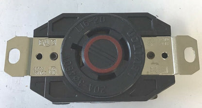 LEVITON 2430 LOCKING RECEPTACLE 3-POLE 3PHASE 2