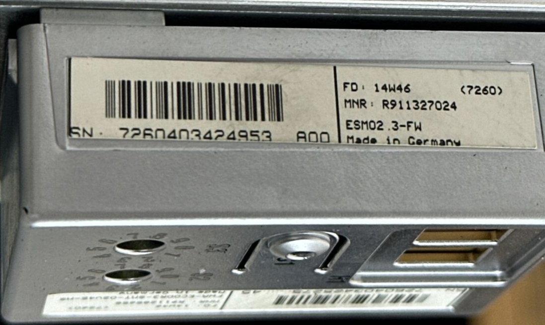 REXROTH DKC11.3-040-7-FW SERVO DRIVE FWA-ECODR3-SMT-02V45-MS ESM02.3-FW4