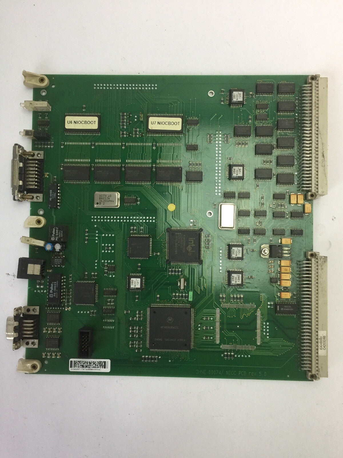 ABB ETHERNET CIRCUIT BOARD 3HNE 00074/ NIOC PCB REV 5.00